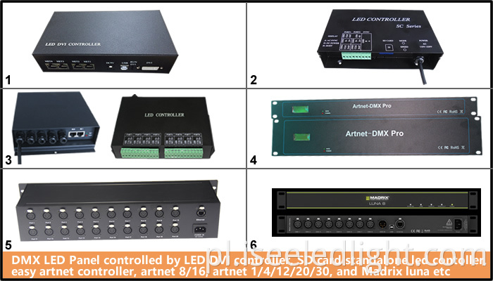 DMX 512Controller dla światła panelu LED DMX DMX 512controller for the DMX LED Panel Light